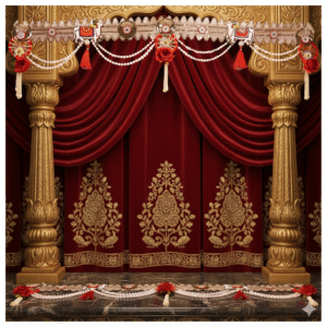 Red Rose Diwali Decor