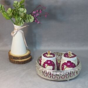 Two Piece Dry Fruit Set With Tray