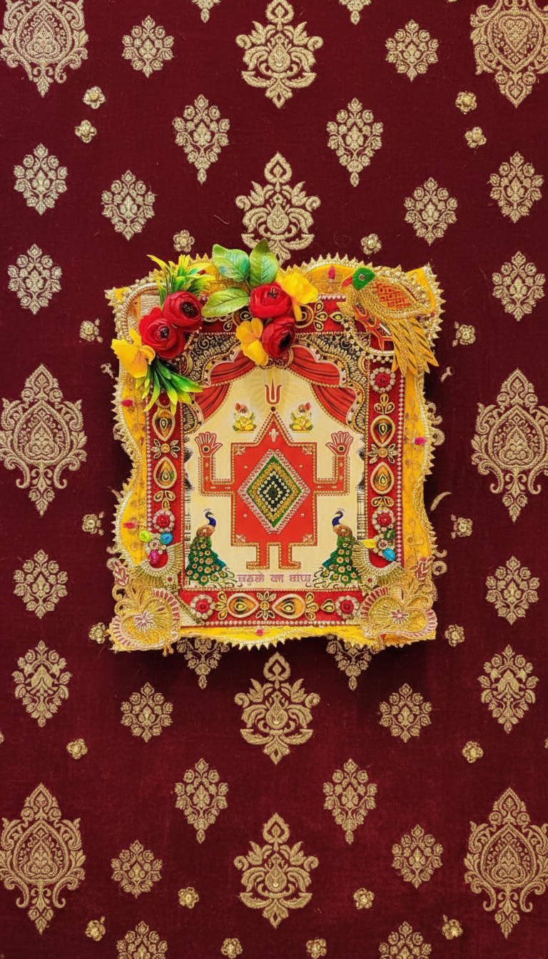 Shubh Parv Thapa For Groom Wedding Or Marriage Ceremony | Shaadi & Pooja Rituals Item | Religious Frame