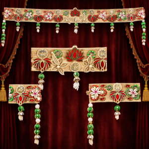 Handcrafted Lotus Designer Toran – Festive Door Decoration