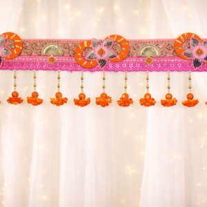 Premium Decorative Toran with Hanging Marigold Tassels
