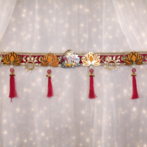 Luxury Ganpati Bandhanwar – Elegant Entrance Decoration