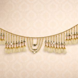 Luxury Beaded Toran with Tassels – Elegant Home Entrance Decor