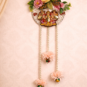 Shubh Lakshmi Floral Wall Hanging – Festive Home Decor