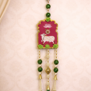 Kamdhenu Cow Decorative Hanging – Festive Entrance Decor