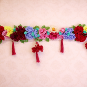 Elegant Flower Garland Toran – Festive Home Entrance Decor